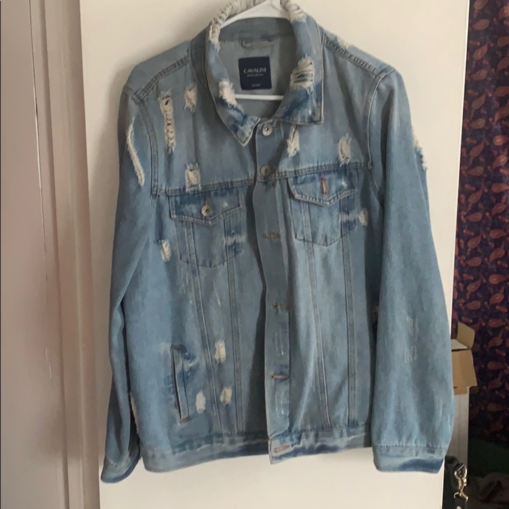 Oversized Jean Jacket - Distressed !